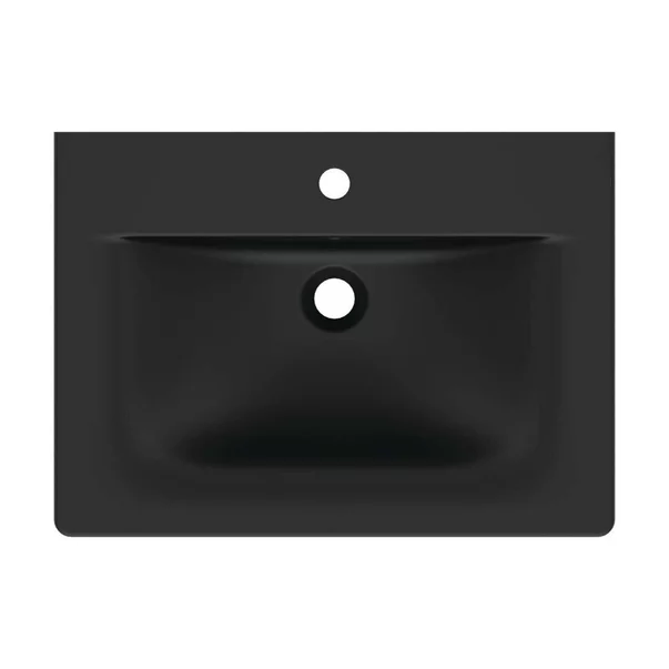 Lavoar pe mobilier Ideal Standard Connect Air 64x46 cm negru mat picture - 4
