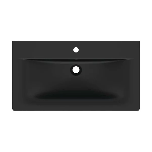 Lavoar pe mobilier Ideal Standard Connect Air 84x46 cm negru mat picture - 4