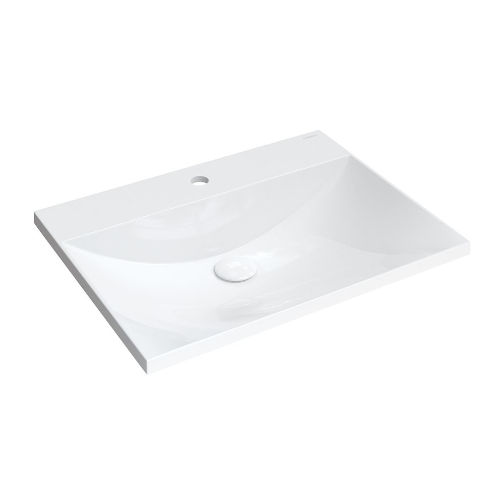 Lavoar pe mobilier Omnires Naxos M+ alb
