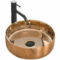 Lavoar rose gold pe blat Rea Sami 36 cm