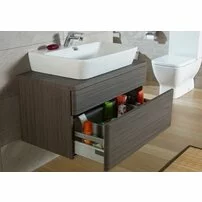 Lavoar pe blat Gala Emma Square dreptunghiular alb lucios 65 cm