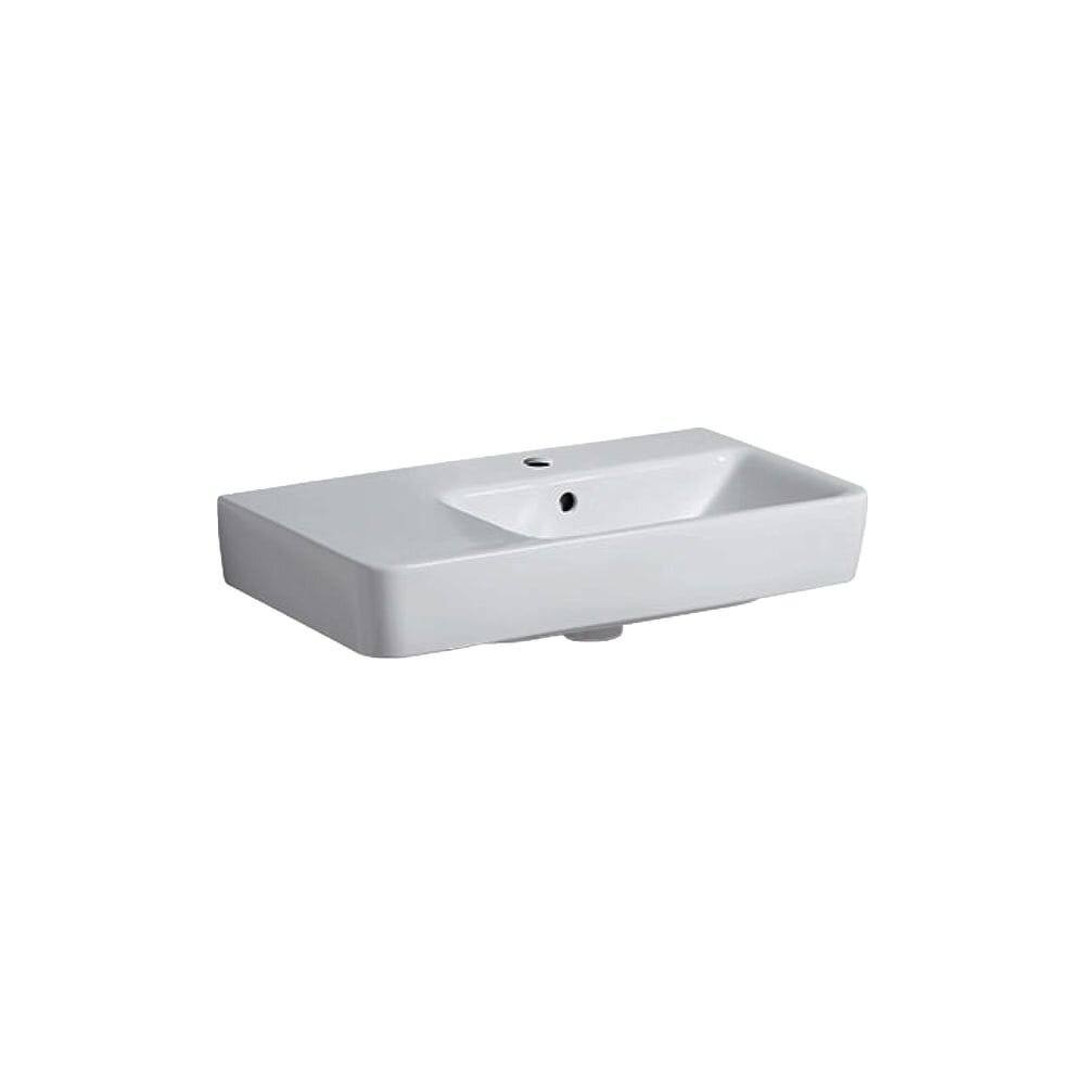 Lavoar suspendat Geberit Selnova Compact 65 cm cu blat stanga