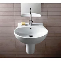 Lavoar suspendat Hatria Nido alb 56 cm picture - 3