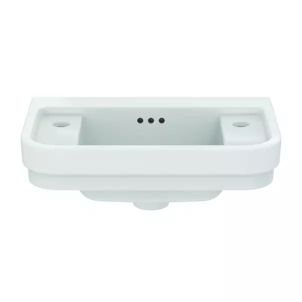 Lavoar suspendat Ideal Standard Atelier Calla alb lucios 50 cm cu 2 orificii baterie picture - 5