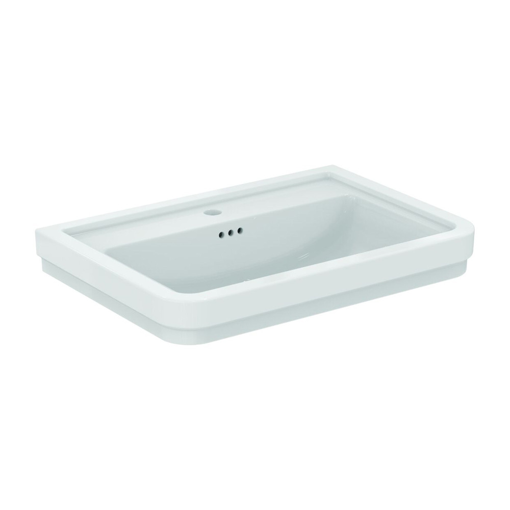 Lavoar suspendat Ideal Standard Atelier Calla alb lucios 72 cm cu orificiu baterie si preaplin
