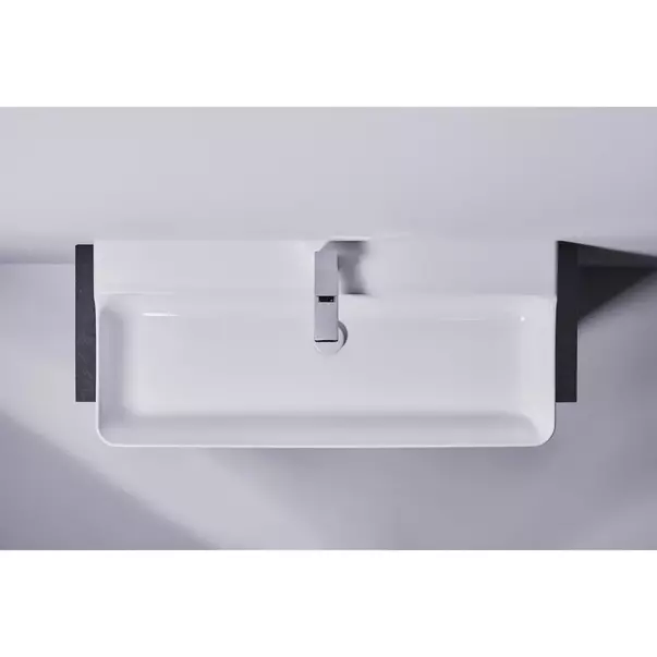Lavoar suspendat Ideal Standard Atelier Conca 100 cm alb lucios cu orificiu baterie si preaplin picture - 8