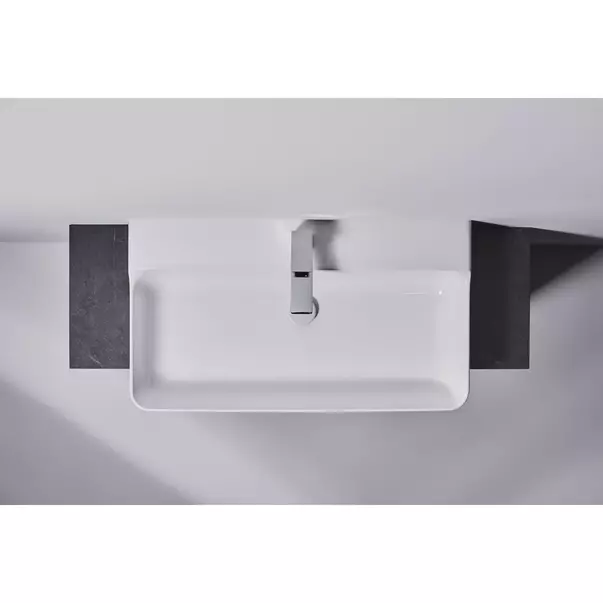 Lavoar suspendat Ideal Standard Atelier Conca 80 cm alb lucios cu orificiu baterie picture - 8