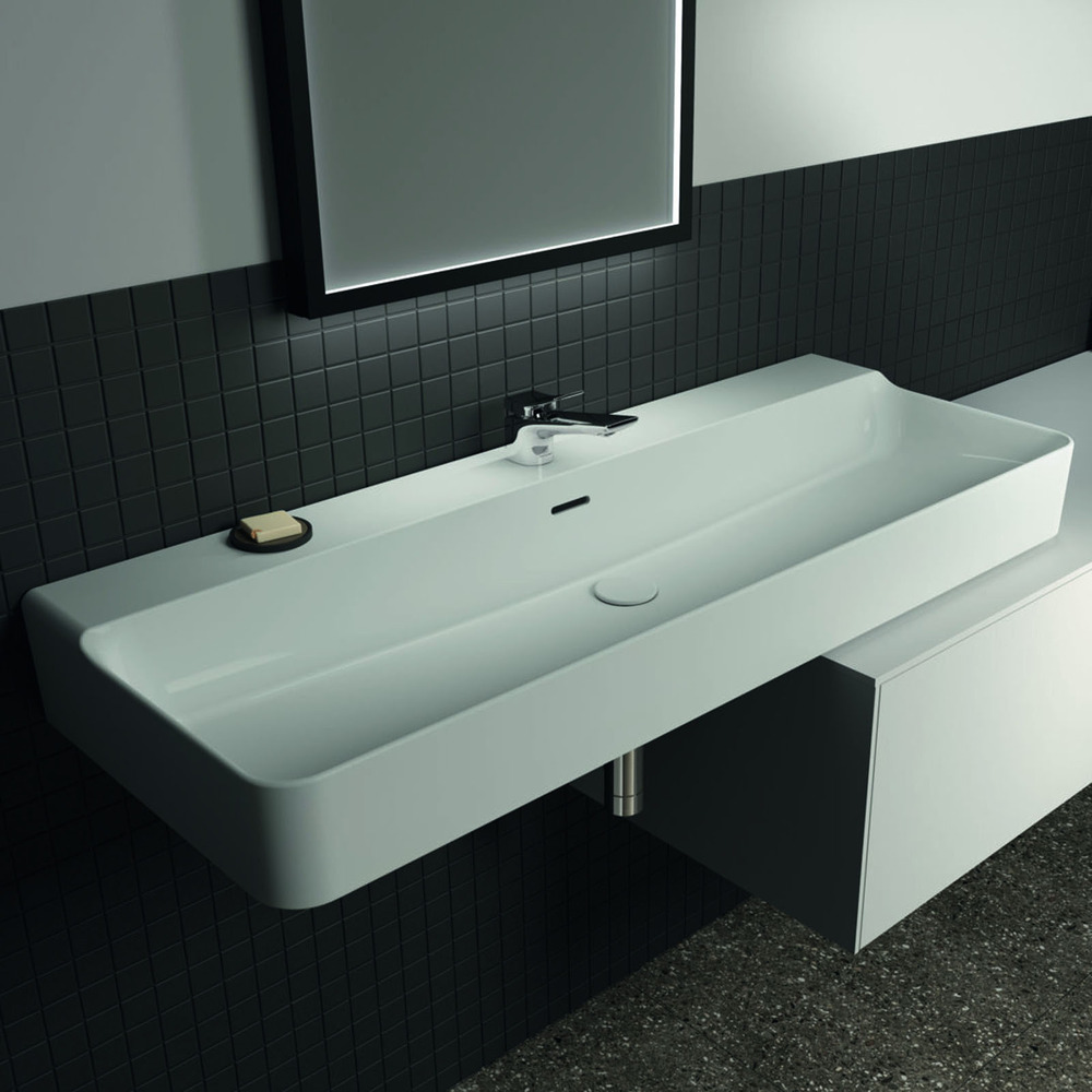 Lavoar suspendat Ideal Standard Atelier Conca120 cm alb mat ||Obiecte