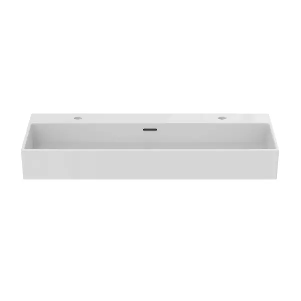 Lavoar suspendat Ideal Standard Atelier Extra alb lucios cu 2 orificii baterie si preaplin 100 cm picture - 8