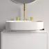 Lavoar suspendat Ideal Standard Atelier Linda-X 50 cm alb lucios cu 3 orificii baterie picture - 5