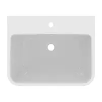 Lavoar suspendat Ideal Standard i.life B alb lucios 50 cm cu orificiu baterie si preaplin picture - 11