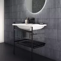 Lavoar suspendat Ideal Standard i.life B alb lucios 81 cm cu orificiu baterie si preaplin picture - 8