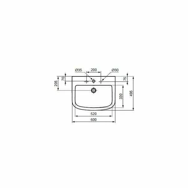 Lavoar suspendat Ideal Standard Tempo 60 cm picture - 6