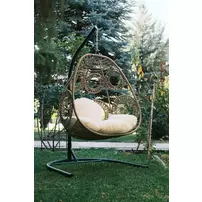 Leagan de gradina suspendat Asir Osna negru/bej picture - 6
