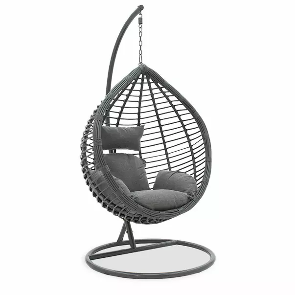Leagan de gradina suspendat Pakoworld Nadim metal panza gri picture - 7