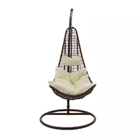 Leagan de gradina suspendat Pakoworld Soleil metal bej 103x83x200cm picture - 3