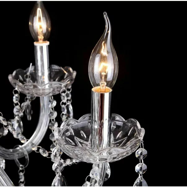 Lustra 3 surse de lumina cristale decorative design lumanare modern Rea 300752 picture - 4