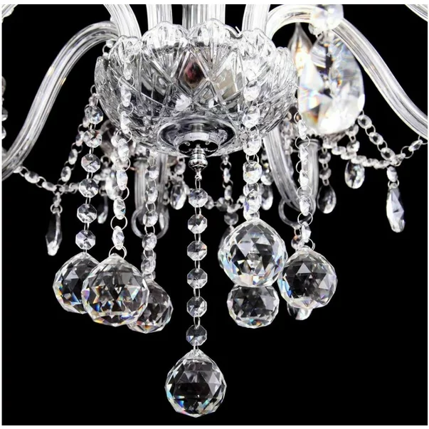 Lustra 3 surse de lumina cristale decorative design lumanare modern Rea 300752 picture - 5