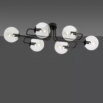 Lustra Emibig Brendi 6A transparent/negru picture - 2