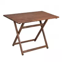 Set de gradina din lemn masiv de nuc Pakoworld Retto 5 piese crem