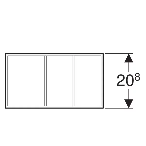 Modul de sertar Geberit Xeno2 divizare H inaltime 10 cm gri picture - 7