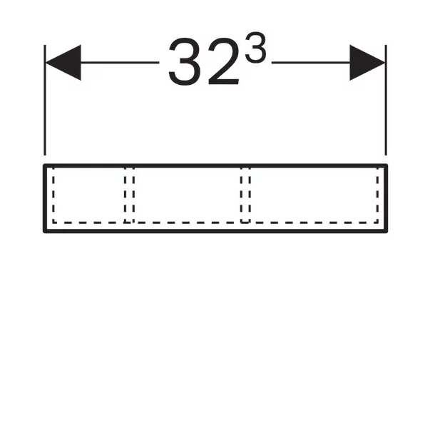 Modul de sertar Geberit Xeno2 divizare H inaltime 7 cm gri picture - 4