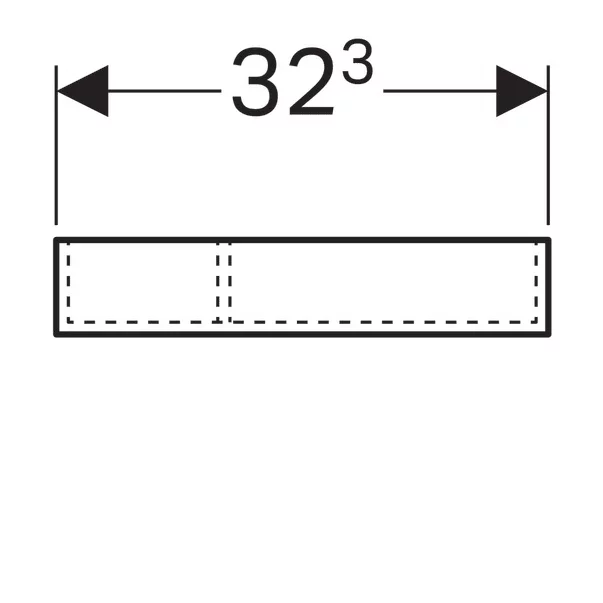 Modul de sertar Geberit Xeno2 divizare T inaltime 7 cm gri picture - 2