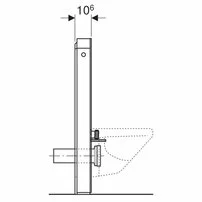 Modul Geberit Monolith pentru wc suspendat negru 101 cm picture - 4
