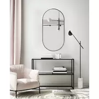 Oglinda Ars Longa Scandi negru 40x81 picture - 2