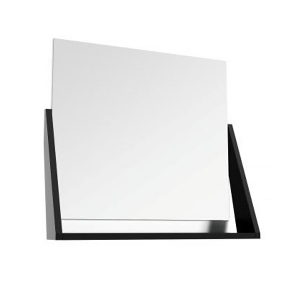 Oglinda cu etajera Defra Op-Arty alb 64×59 cm Defra