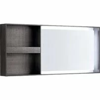 Oglinda cu iluminare LED Geberit Citterio maro/gri 134 cm