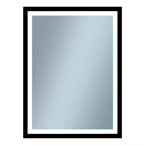 Oglinda reversibila cu iluminare Led Venti Luxled negru 60 cm x 80 cm picture - 2