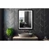 Oglinda reversibila cu iluminare Led Venti Luxled negru 60 cm x 80 cm picture - 1