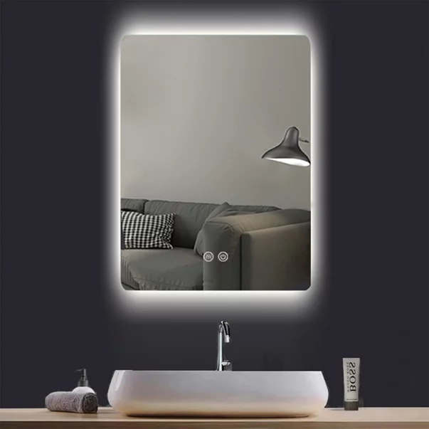 Oglinda cu iluminare si dezaburire Fluminia Morris Ambient 60 cm picture - 2