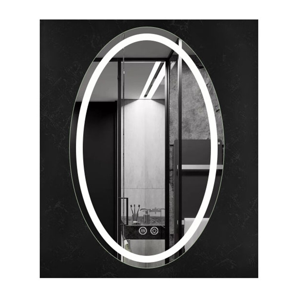 Oglinda cu iluminare si dezaburire Fluminia Picasso-IN-60 60 cm baie imagine noua 2022