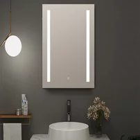 Oglinda cu iluminare si dezaburire Fluminia Public-V 50 cm