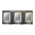 Oglinda cu iluminare si dezaburire Fluminia Titian 60 cm auriu picture - 3