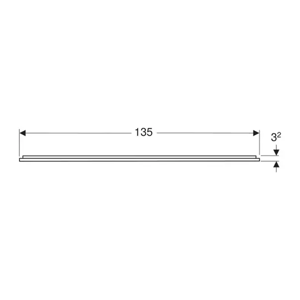 Oglinda cu iluminare si dezaburire Geberit Option Plus Square 135 cm aluminiu eloxat picture - 4