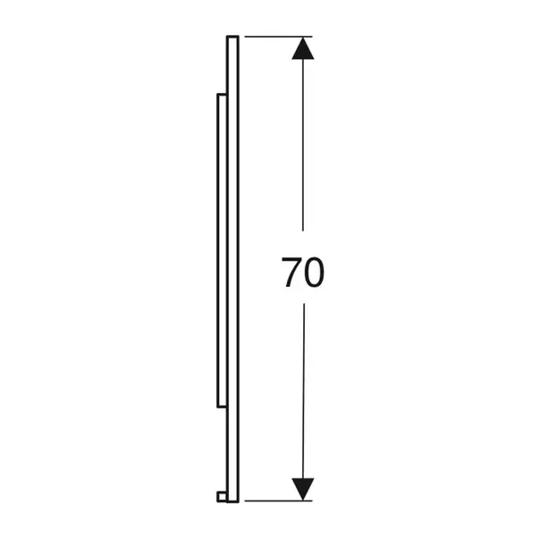 Oglinda cu iluminare si dezaburire Geberit Option Plus Square 135 cm aluminiu eloxat picture - 5