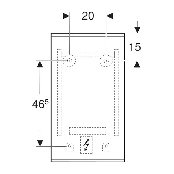 Oglinda cu iluminare si dezaburire Geberit Option Plus Square 40 cm negru - aluminiu eloxat picture - 3