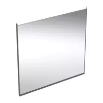 Oglinda cu iluminare si dezaburire Geberit Option Plus Square 75 cm negru - aluminiu eloxat picture - 1