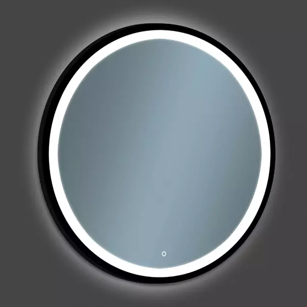 Oglinda cu iluminare Venti Rund Led II 80s cm negru picture - 2