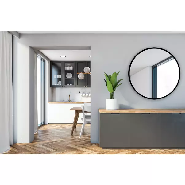 Oglinda de baie Venti Rund 80 cm negru picture - 5