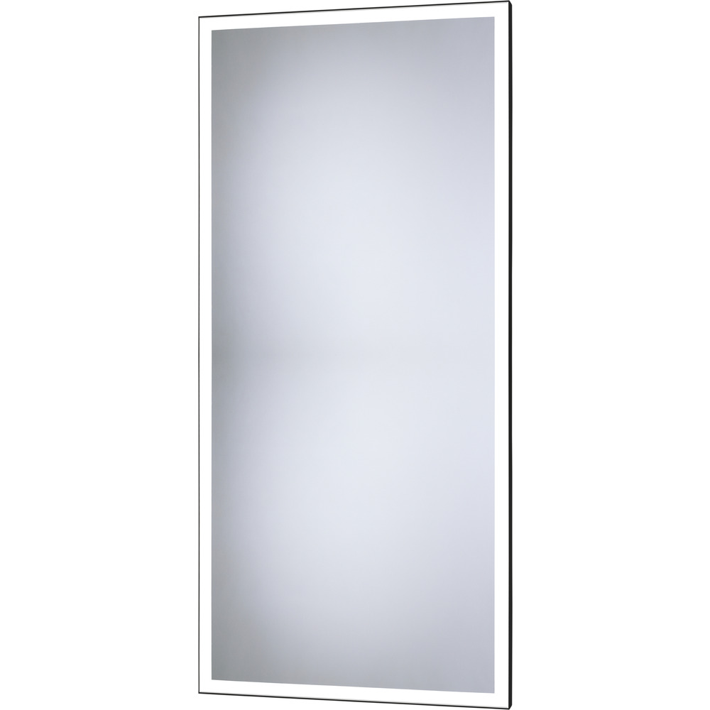 Oglinda dreptunghiulara LED Dubiel Vitrum Solid Black 50×100 cm 50x100