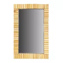 Oglinda dreptunghiulara Rea Boho KLNA-MR01 rama lemn 55 cm