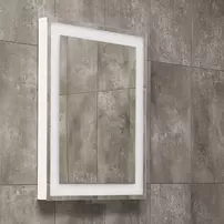 Oglinda extensibila cu iluminare LED Miior Get alb lucios 80x60 cm picture - 2