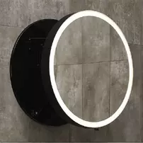 Oglinda extensibila cu iluminare LED Miior Moon negru 60 cm