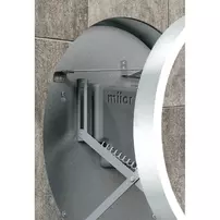 Oglinda extensibila cu iluminare LED Miior Moon rama alb lucios 80 cm picture - 7