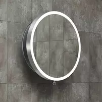 Oglinda extensibila cu iluminare LED Miior Moon rama aluminiu mat 60 cm picture - 4