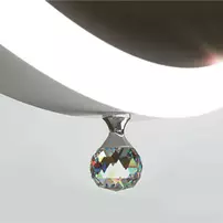 Oglinda extensibila cu iluminare LED Miior Moon rama aluminiu mat 60 cm picture - 9